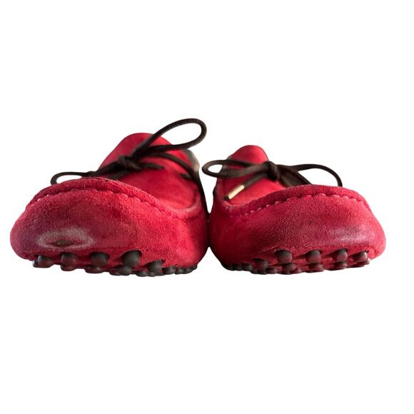 Paul Smith Red Suede Driving Moccasins Mens Size 9 Old Money Quiet Luxury